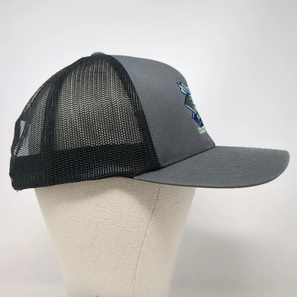 Pacific Headwear Trucker Hat Gray One Size 30 Year Anniversary Doucet Survey